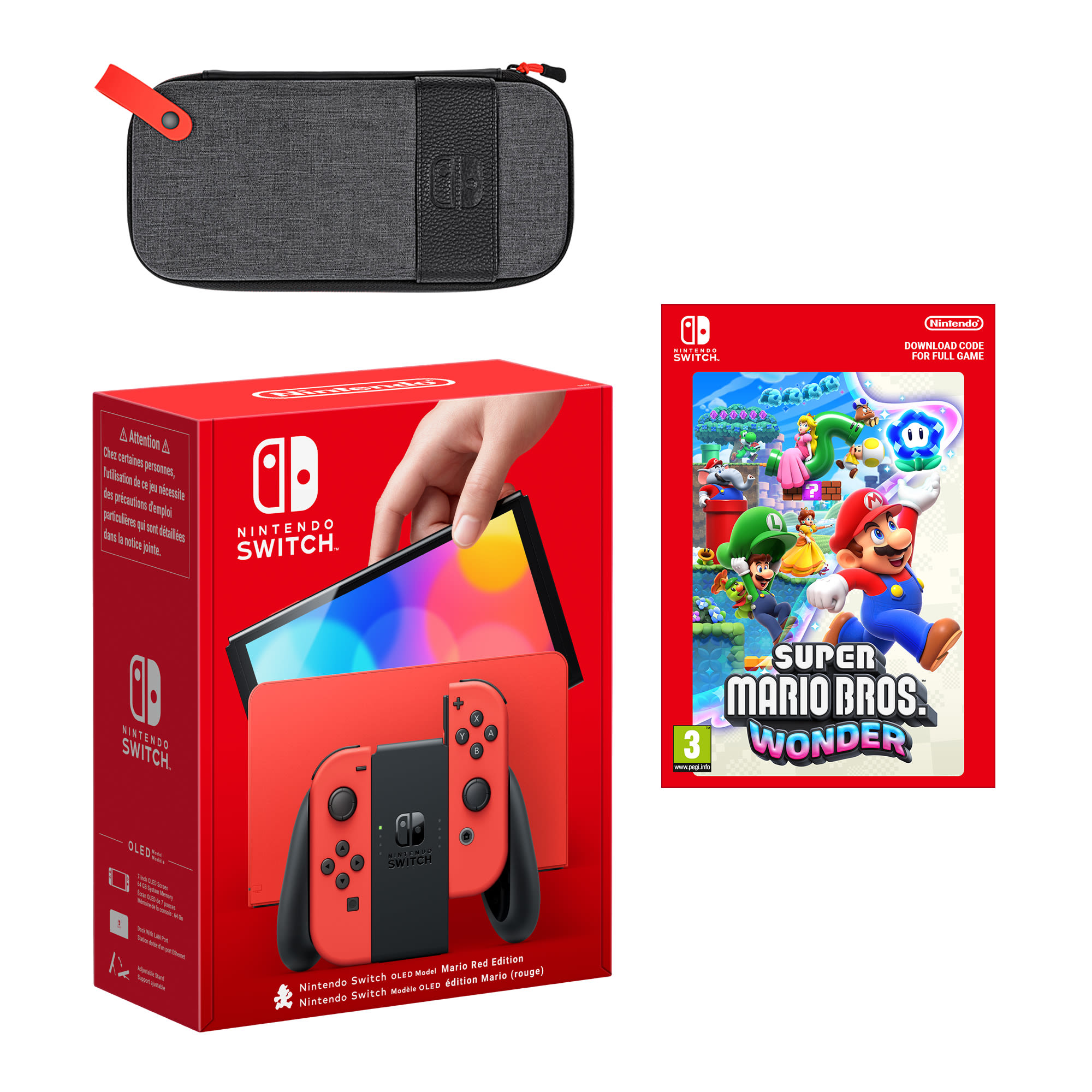 Nintendo Switch OLED (Edition Limitée Mario Rouge) - Console