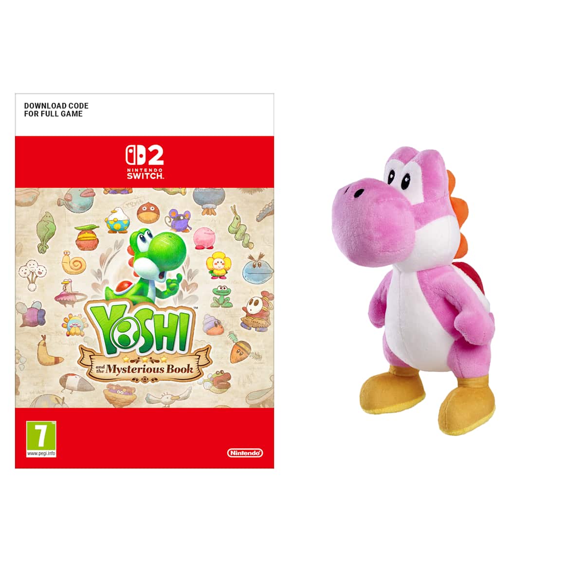 Yoshi and the Mysterious Book + Pink Yoshi Soft Toy - Nintendo Store