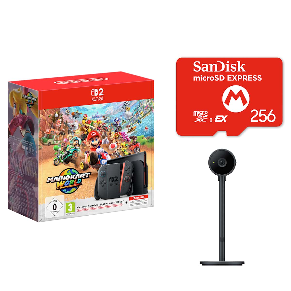 Nintendo Switch 2 + Mario Kart World + Caméra Nintendo Switch 2 + Carte ...