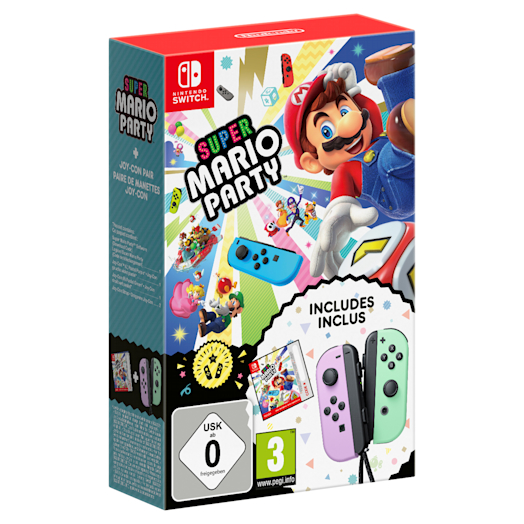 Super Mario Party + Joy-Con Pair (Pastel Purple/Pastel Green)