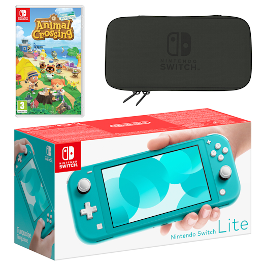 Nintendo switch lite turquoise animal crossing on sale bundle