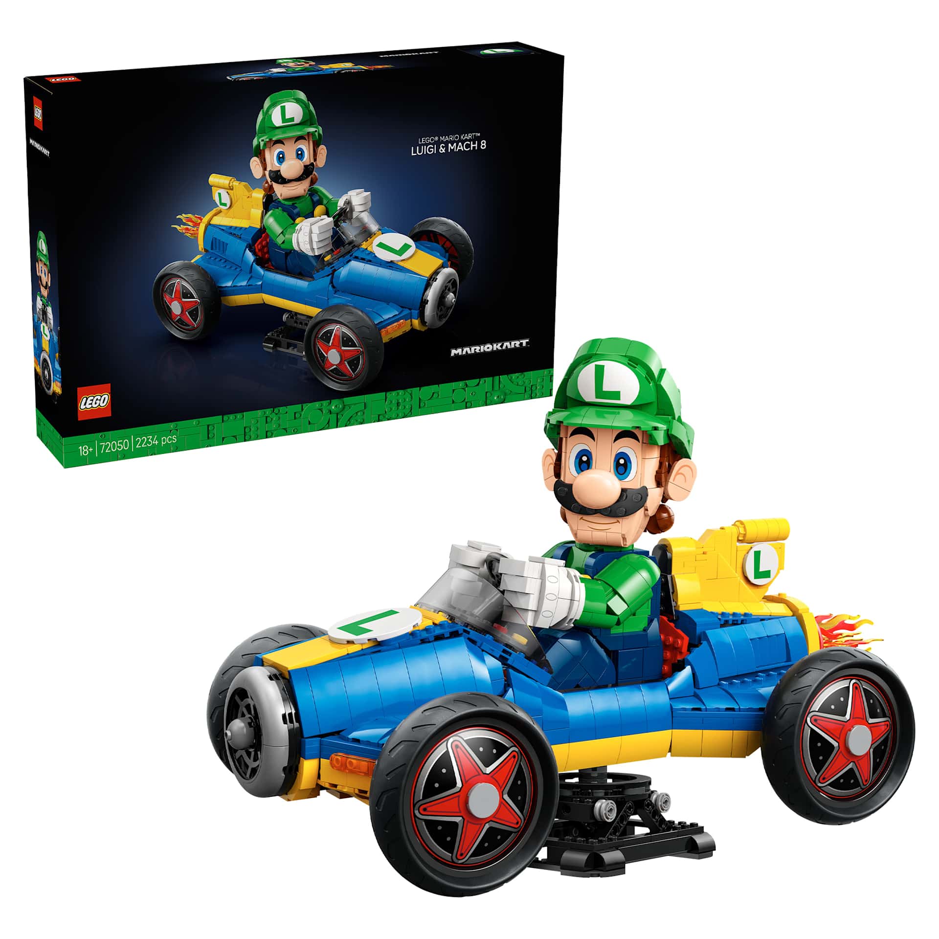スーパーマリオ 10点 LEGO Super Mario Mario Kart – Luigi & Mach 8 (72050) - My Nintendo