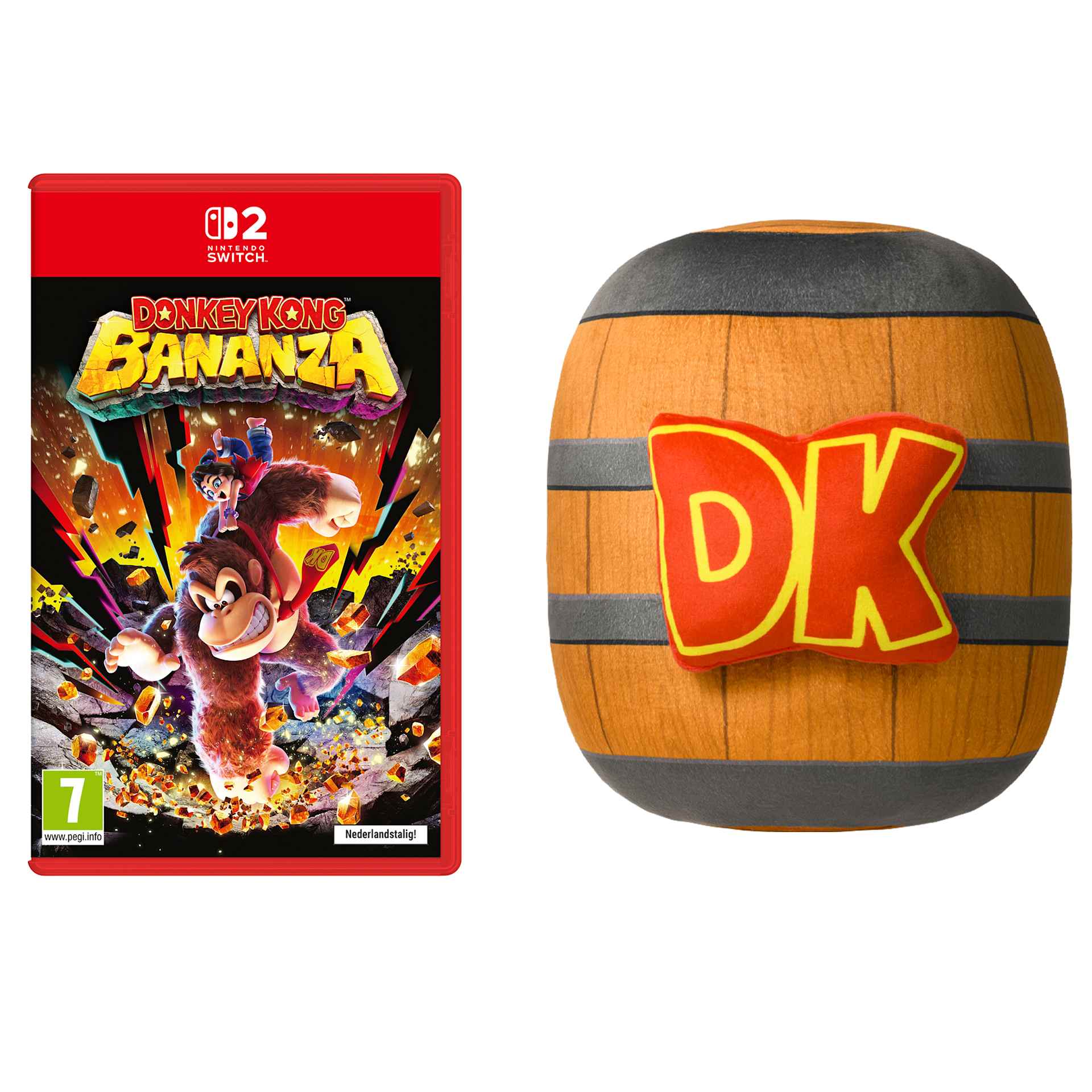 Donkey Kong Bananza + Donkey Kong - DK-ton-kussen - Nintendo Store