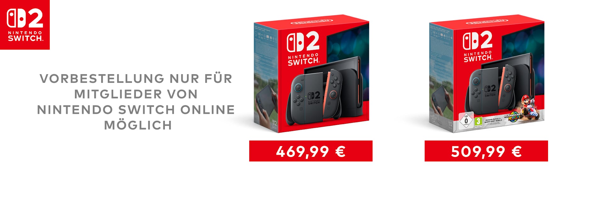 Nintendo Switch 2 kann vorbestellt werden!