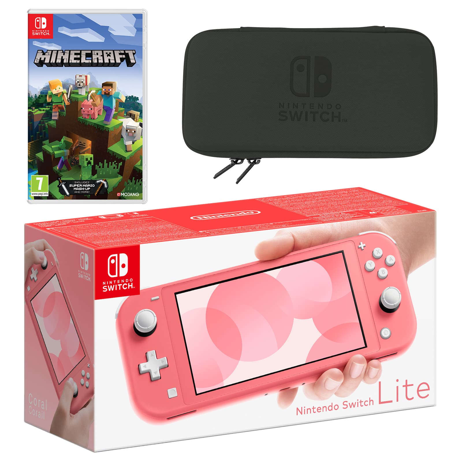 Nintendo Switch Lite ピンク 本体 Minecraft Nintendo Switch Lite - Coral + Minecraft (Nintendo Switch