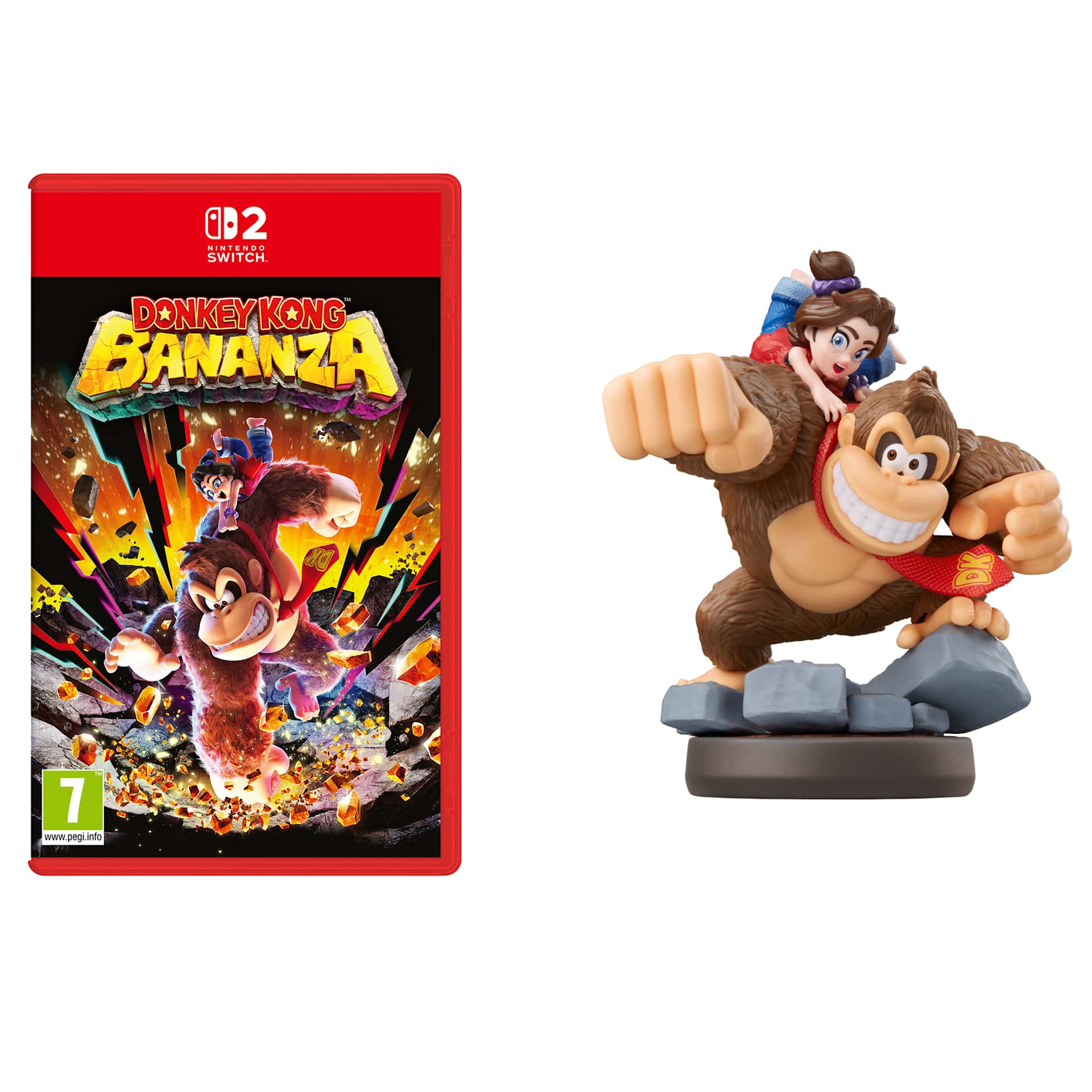 Donkey Kong Bananza + Donkey Kong & Pauline amiibo (Donkey Kong