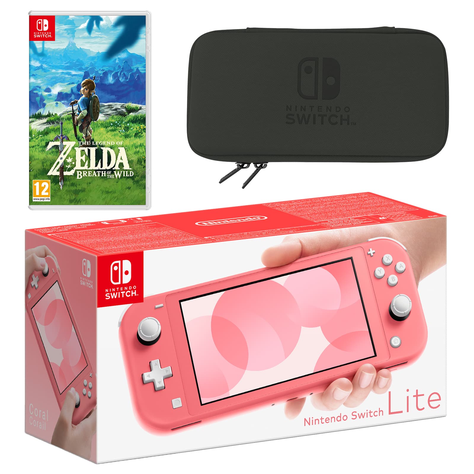 【ほぼ未使用】Nintendo Switch Lite コーラル Nintendo Switch Lite (Coral) The Legend of Zelda: Breath of the