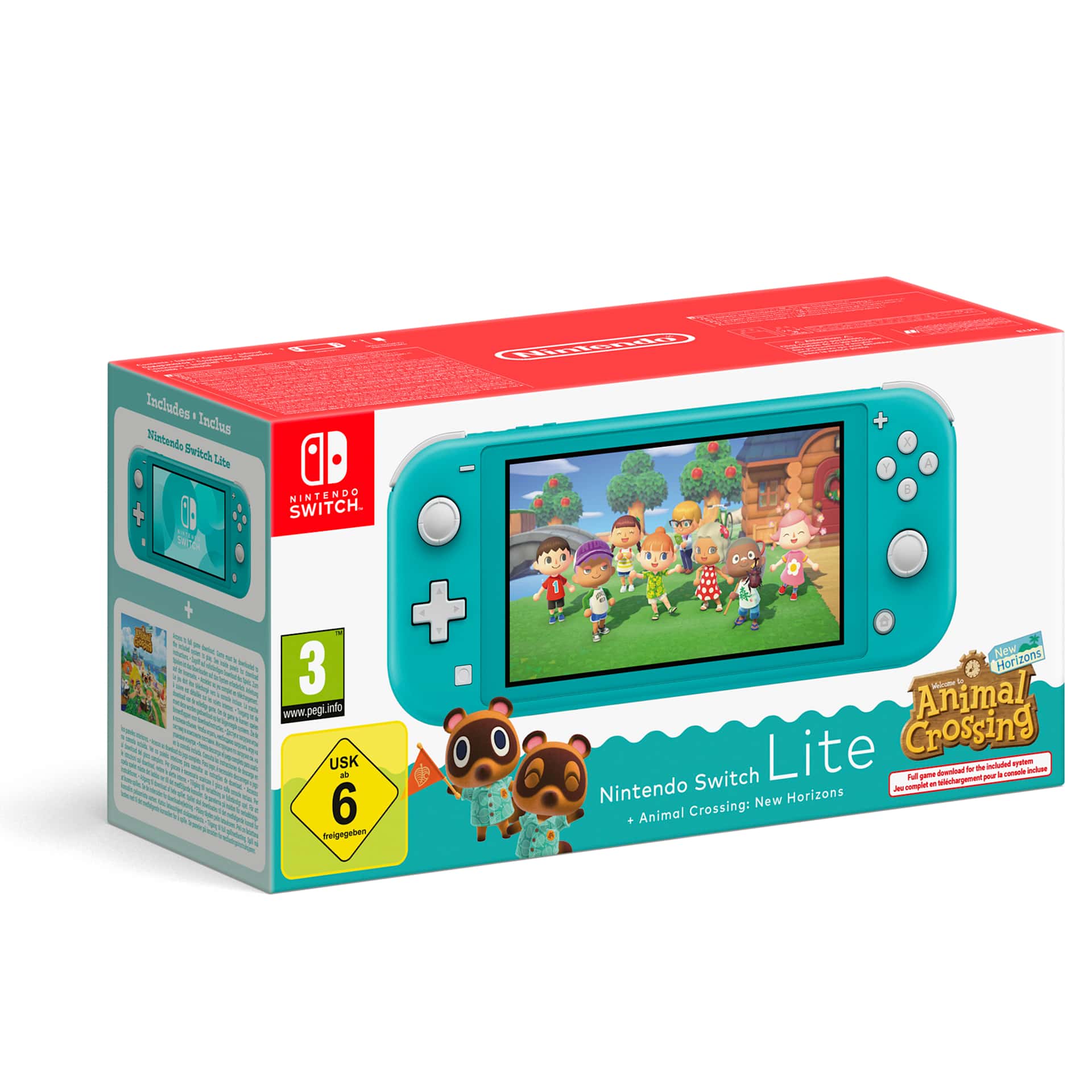 Nintendo Switch Lite (Turquoise) + Animal Crossing: New Horizons