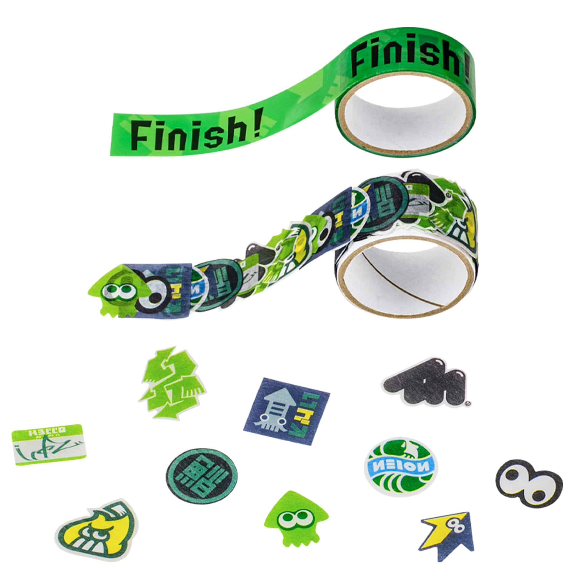 Flake Sticker Roll + Masking Tape (Squid) Splatoon SQUID or OCTO - My ...