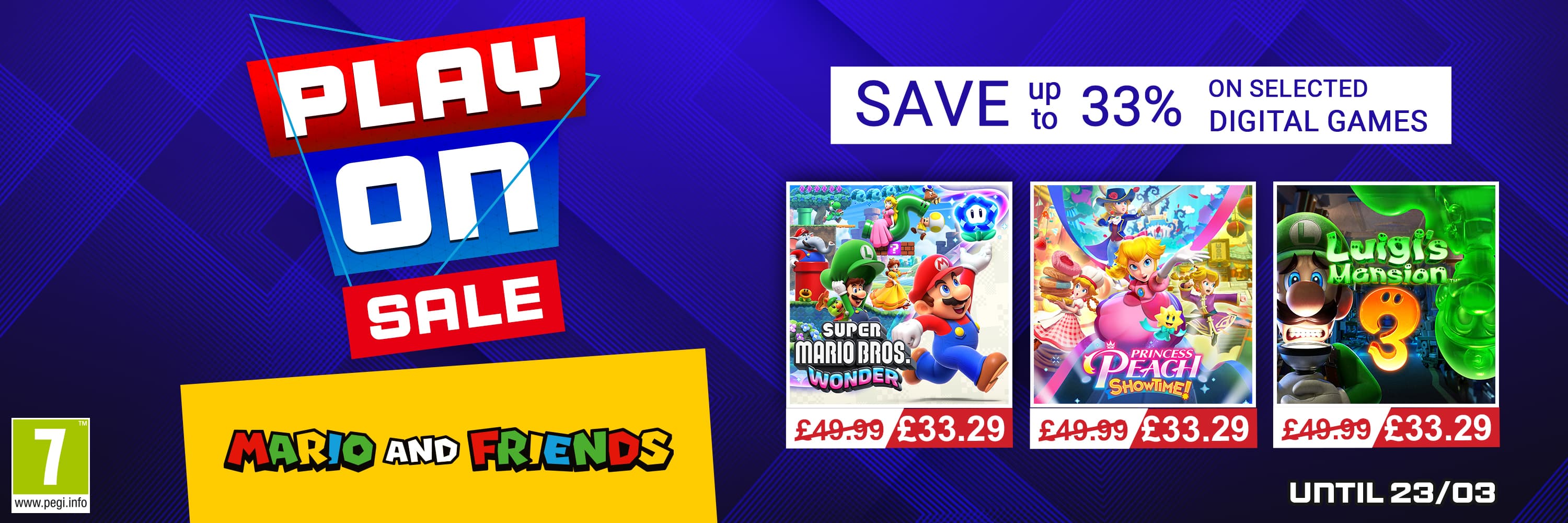 Homepage banner - Mario Sales