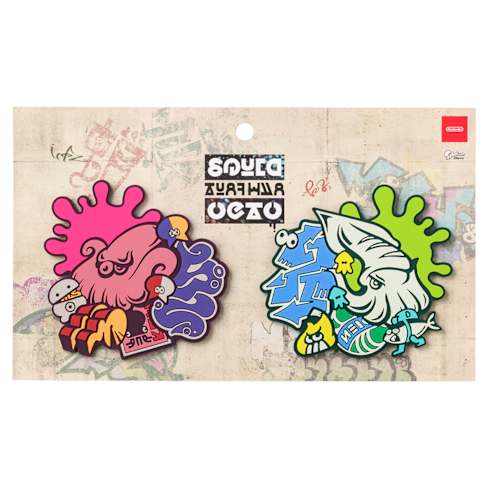 Set de posavasos de goma de Splatoon (calamar/pulpo)