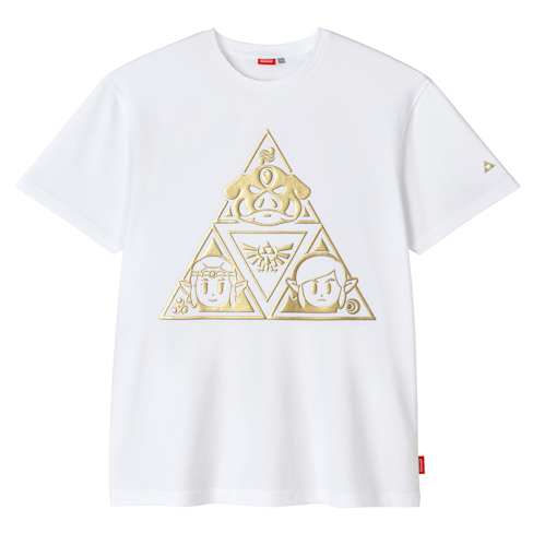 Camiseta blanca de la Trifuerza de The Legend of Zelda (adulto)