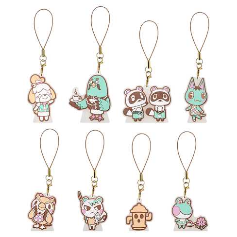 Colgante de goma que se tiene de pie de Animal Crossing (1 de 8 diseños)