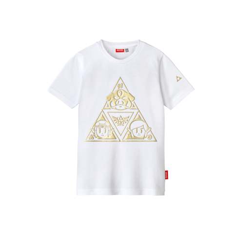Camiseta blanca de la Trifuerza de The Legend of Zelda (infantil)