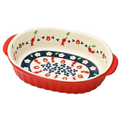 Fuente para gratinar de Pikmin rojos