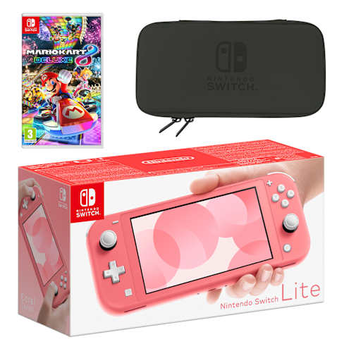 Nintendo Switch Lite (Turquoise) Mario Kart 8 Deluxe Pack