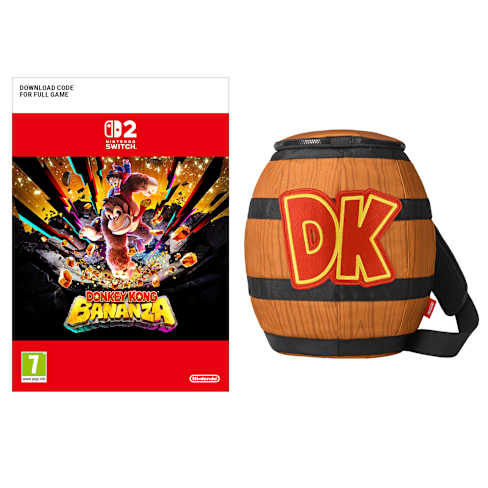 Donkey Kong Bananza + Donkey Kong DK Barrel Shoulder Bag