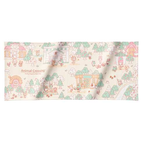 Toalla para la cara con paisaje aldeano de Animal Crossing