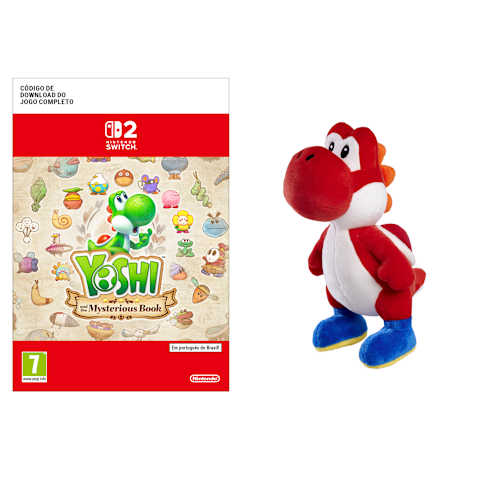 Yoshi and the Mysterious Book + Peluche do Yoshi Vermelho – My