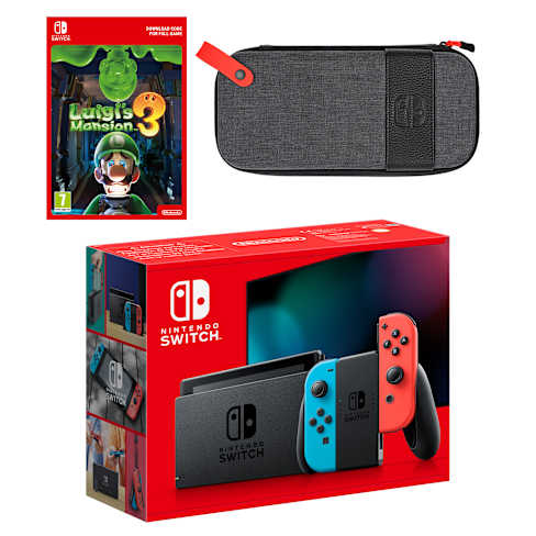Nintendo Switch (Neon Blue/Neon Red) Ring Fit Adventure Set