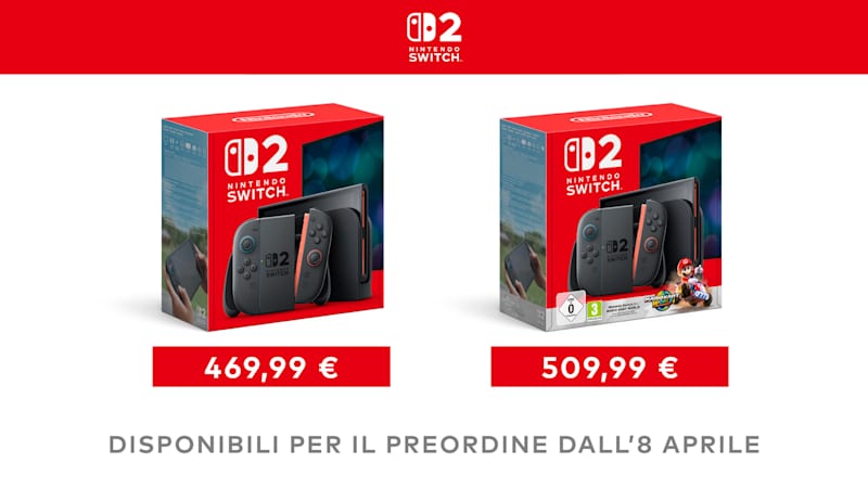 I preordini per le console Nintendo Switch 2 apriranno nel My Nintendo Store a partire dall’8 aprile