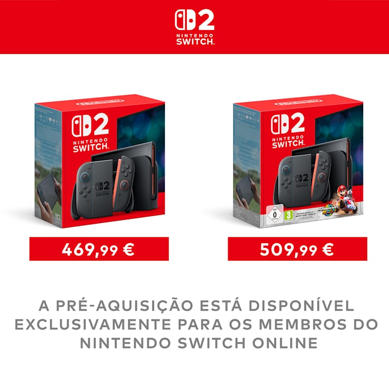 Nintendo Switch 2 já disponível para pré-aquisição!