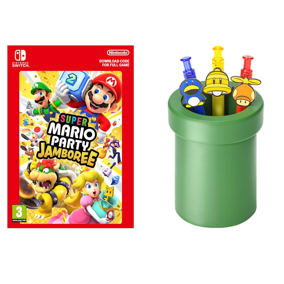 Super Mario Party Jamboree + Super Mario Pipe Pen Holder - Nintendo Store