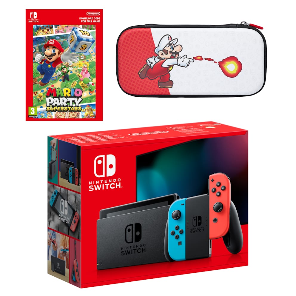 Nintendo Switch (Neon Blue/Neon Red) Mario Party Superstars Pack
