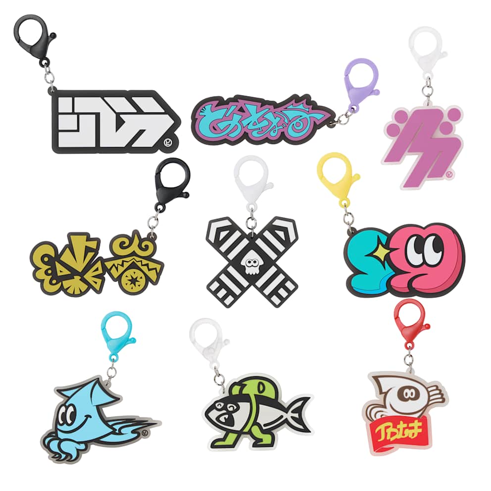 Splatoon Crossing – Rubber Keychain (one of ten designs