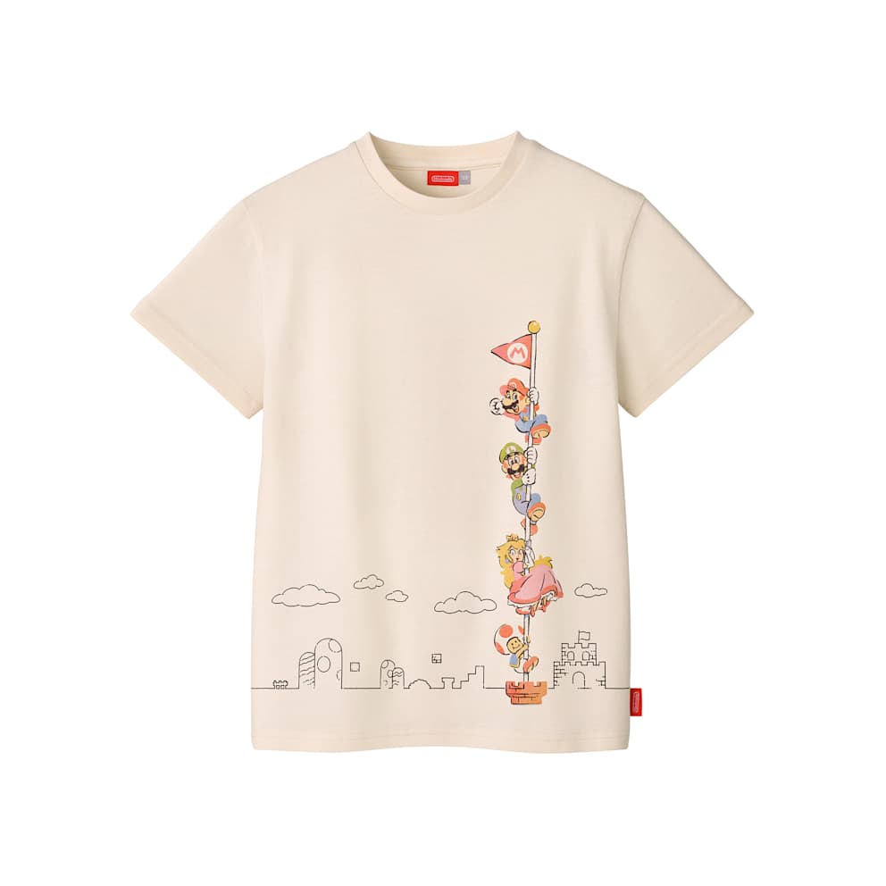 T-shirt Super Mario Garçon Manches Longues Gris - Taille 11-12 Ans, Neuf Sans étiquette