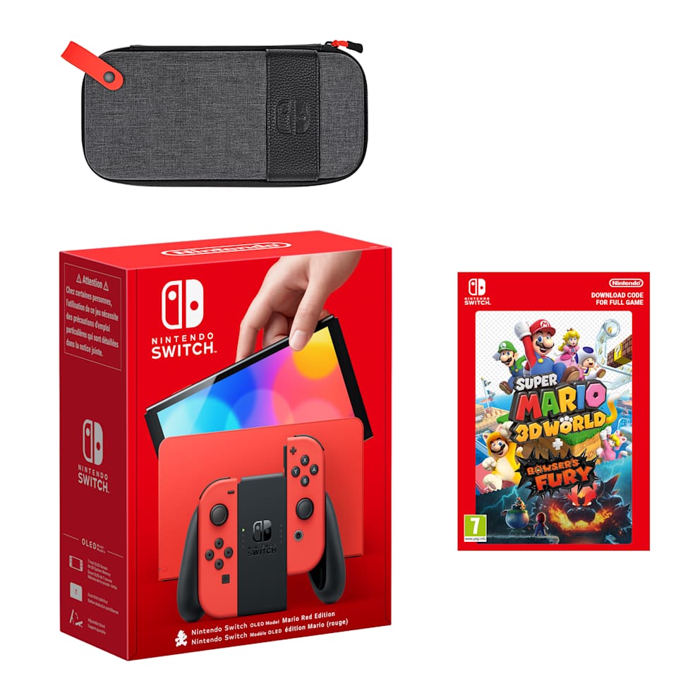 Nintendo Switch – OLED Model Mario Red Edition + Super Mario 3D