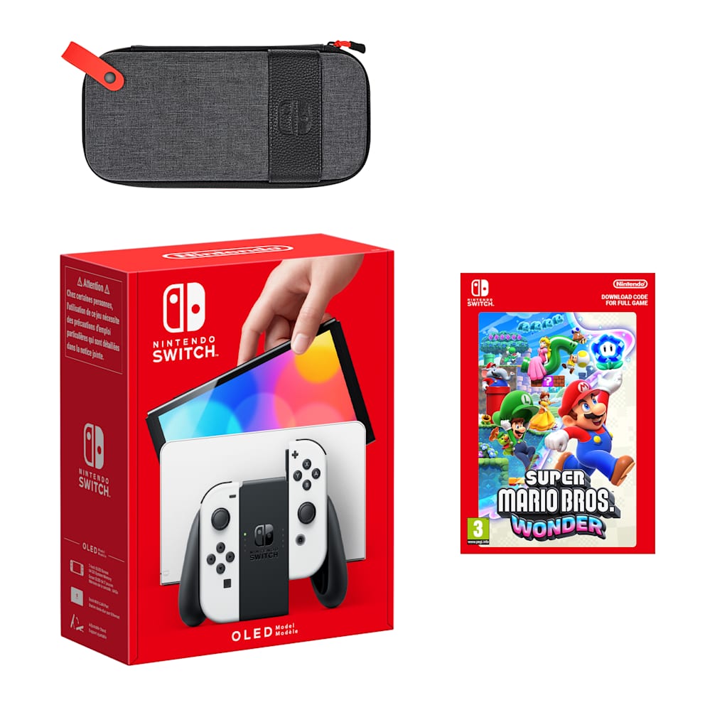 Nintendo Switch – OLED Model (White) Super Mario Bros. Wonder Pack