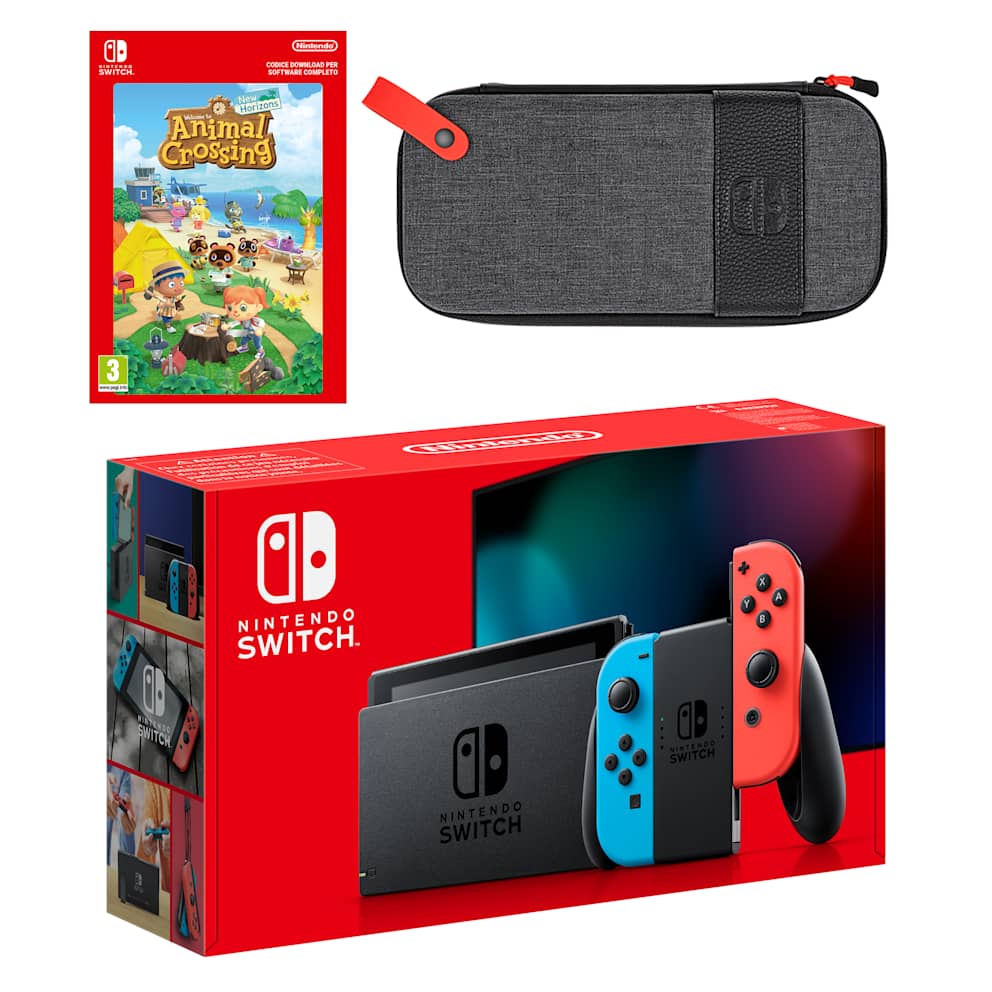 Nintendo Switch (blu neon/rosso neon) Animal Crossing: New