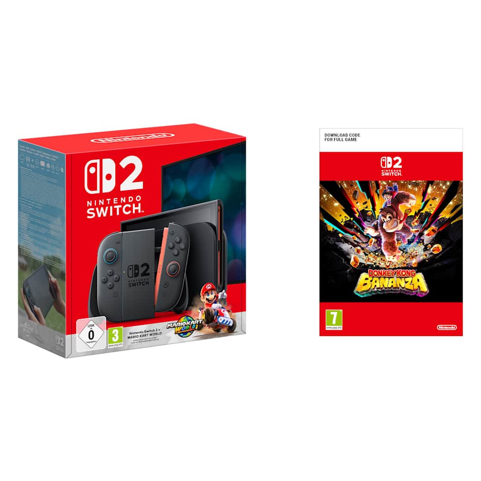 kong　Switchセット Nintendo Switch 2 + Mario Kart World + Donkey Kong Bananza (EU AC