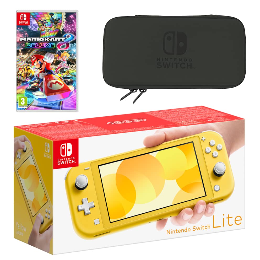 Nintendo Switch Lite (Yellow) Mario Kart 8 Deluxe Pack - My