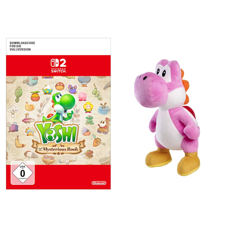 Yoshi and the Mysterious Book + Rosa Yoshi-Plüschfigur - Nintendo Store