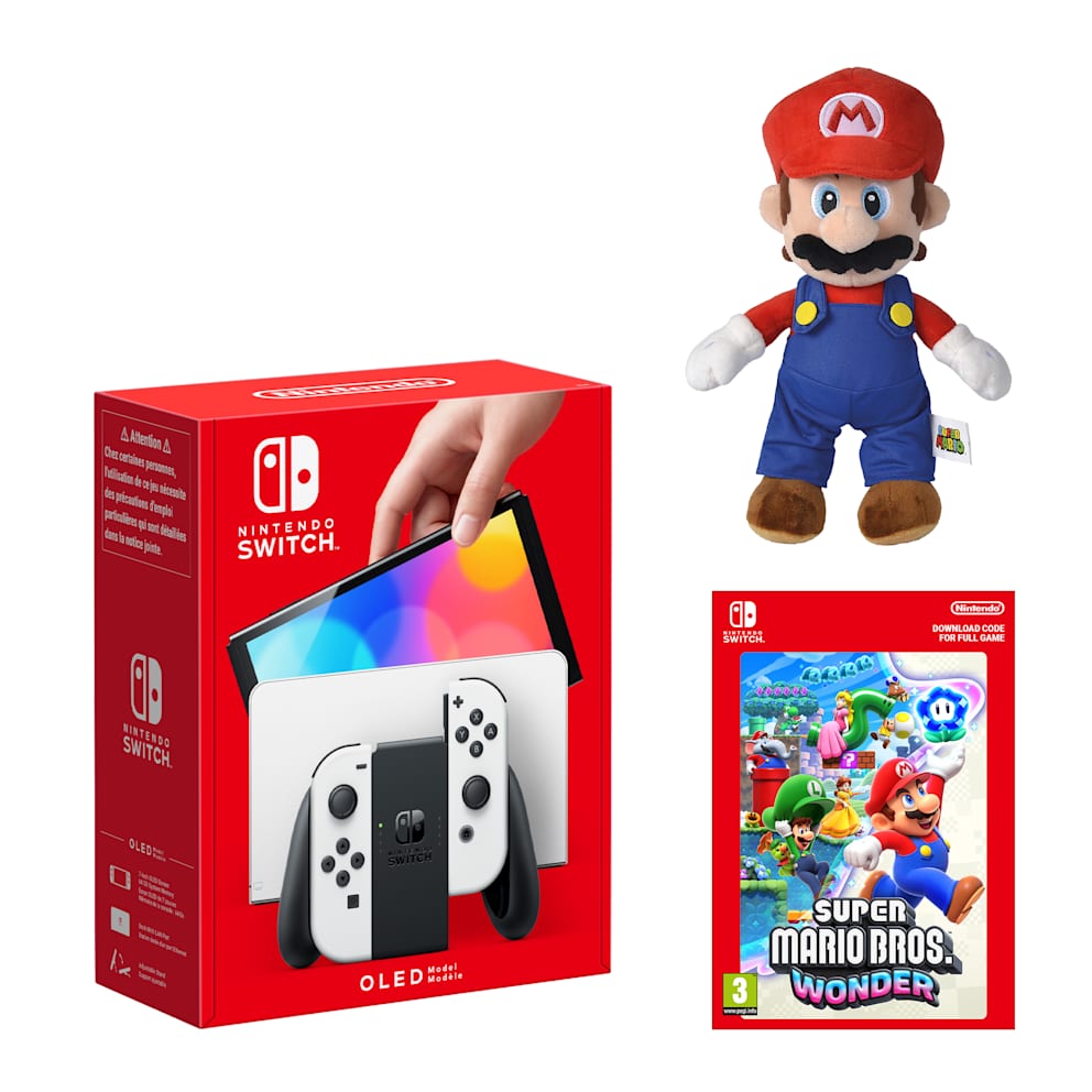 Nintendo Switch – OLED Model (White) Super Mario Bros. Wonder +