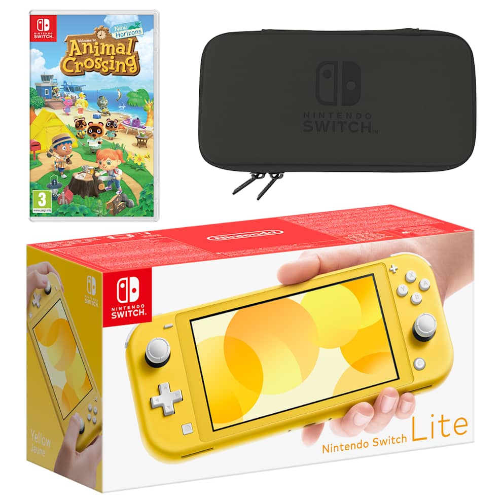 Nintendo Switch Lite (Yellow) Animal Crossing: New Horizons Pack
