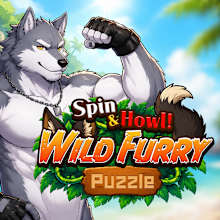 Spin & Howl! Wild Furry Puzzle