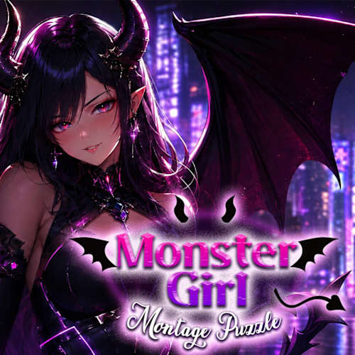 Copertina di Monster Girl Montage Puzzle
