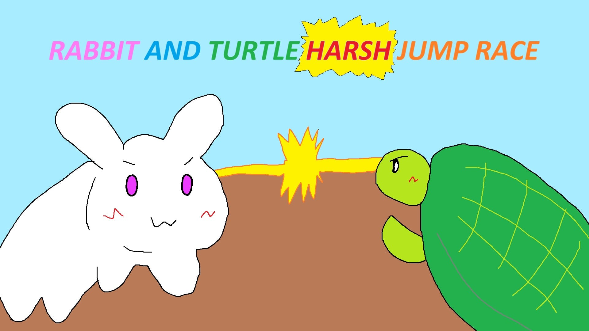 RABBIT AND TURTLE HARSH JUMP RACE