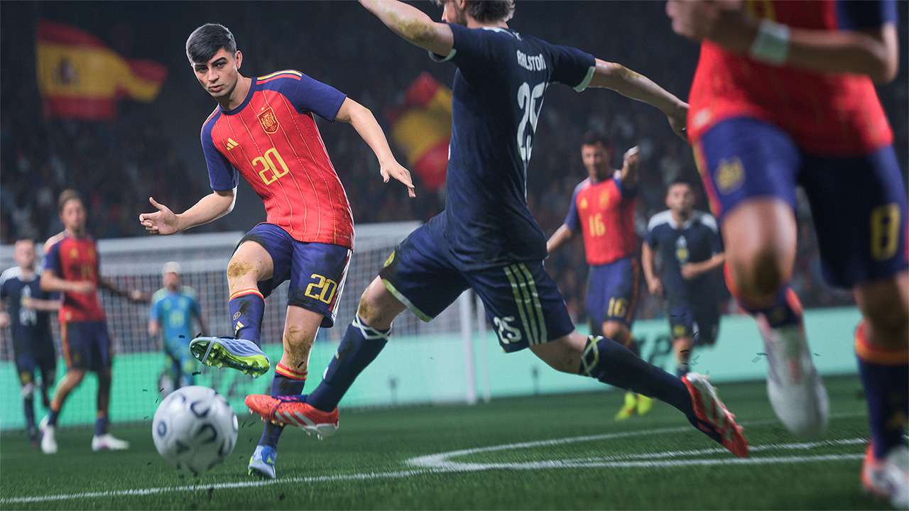Escena de gameplay durante un partido en EA SPORTS FC 27