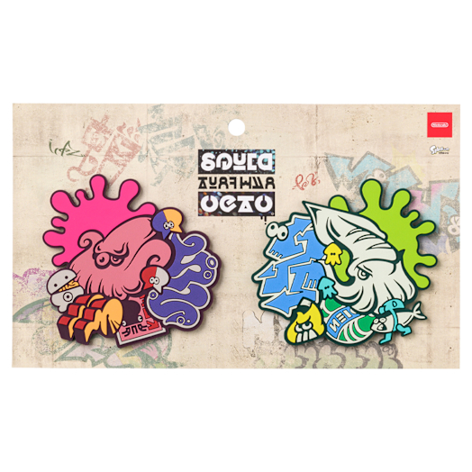 Splatoon-INK-/OKTOLING-Untersetzer-Set (Gummi)