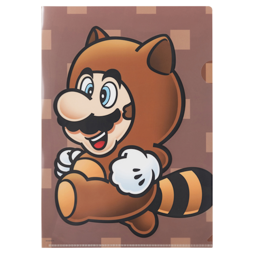 Super Mario-Power-Up – Ordner (Tanuki-Mario, A4-Format, transparent)
