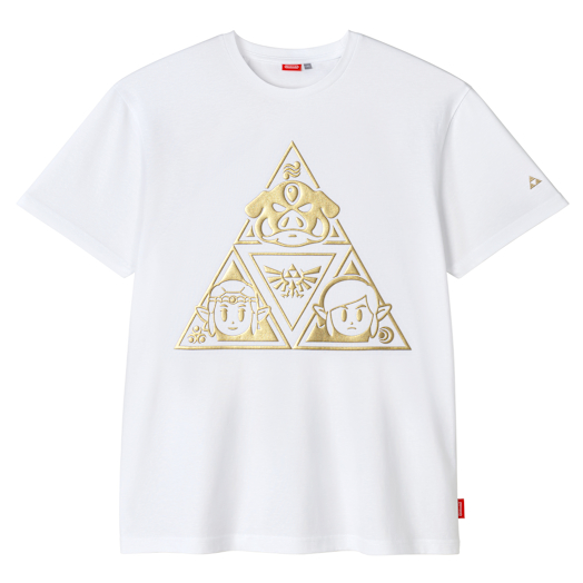 The Legend of Zelda-Triforce-T-Shirt (weiß) (für Erwachsene)