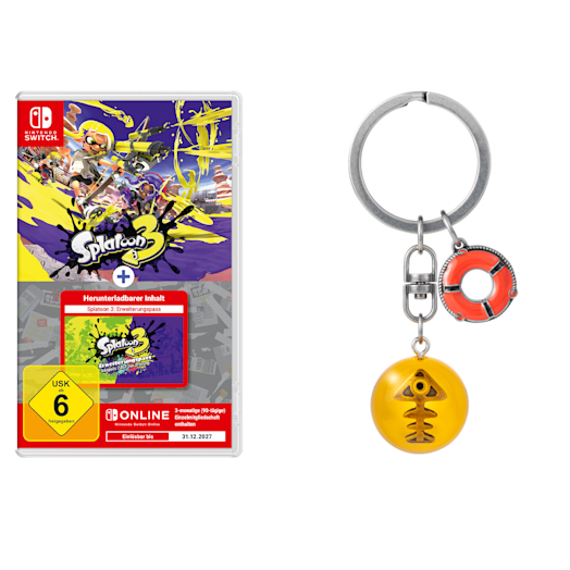 Splatoon 3 + Erweiterungspass für Splatoon 3 + Nintendo Switch Online – 3-monatige (90-tägige) Einzelmitgliedschaft + Sp...