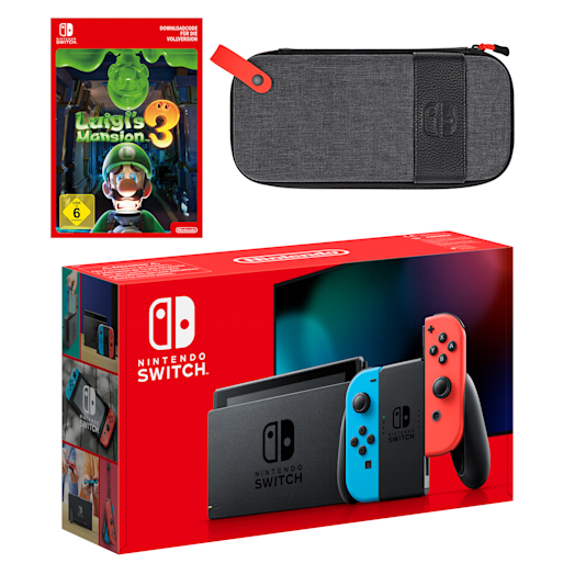 Nintendo Switch (Neon-Blau/Neon-Rot) Luigi's Mansion 3 Pack