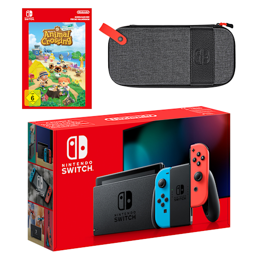 Nintendo Switch (Neon-Blau/Neon-Rot) Animal Crossing: New Horizons Pack