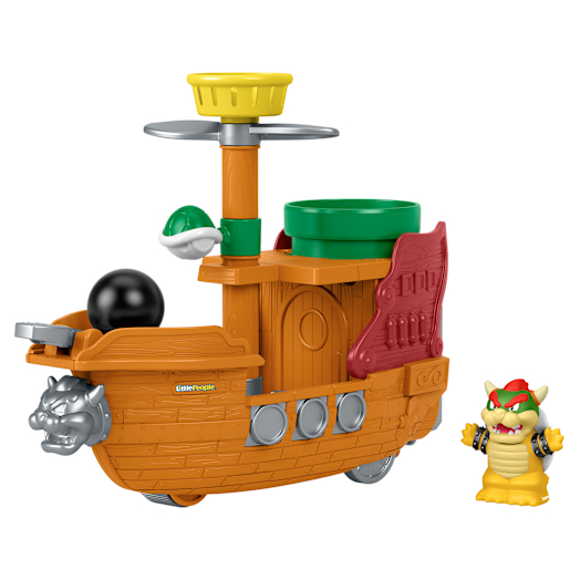 Nintendo Set de juego «Fortaleza aérea de Bowser» de My Mario — Colección Little People de Fisher-Price