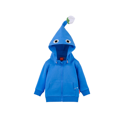 Blaues-Pikmin-Hoodie (für Kinder)